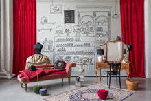 R16861 Le Petit Patisserie Play Mural by Rebel Walls