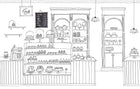 R16861 Le Petit Patisserie Play Mural by Rebel Walls