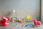 R16872 Hilltops Rainbow Play Mural by Rebel Walls