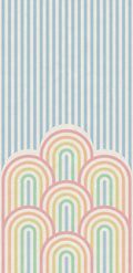 Hilltops Rainbow Play Mural by Rebel Walls