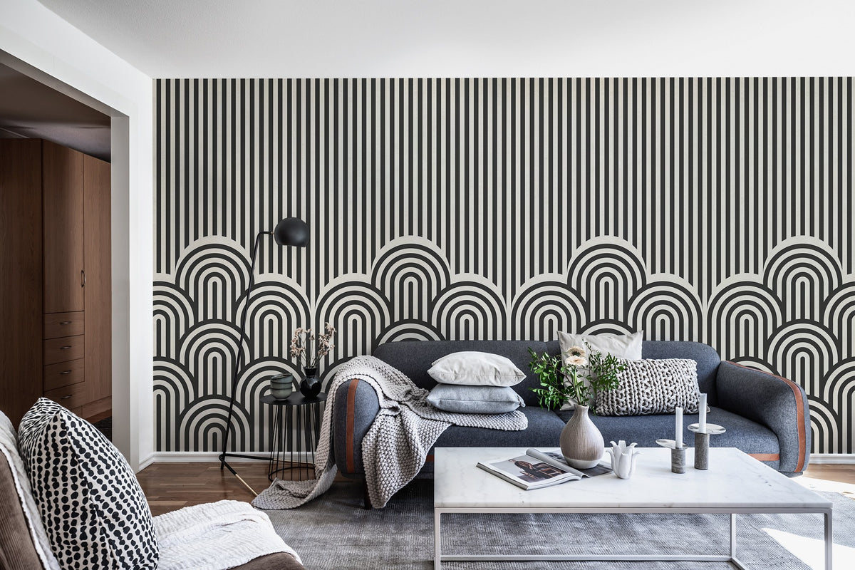 R16873 Hilltops Graphic Play Mural by Rebel Walls