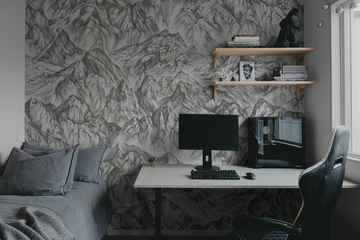 R16892 Moon Rock Surface Play Mural by Rebel Walls