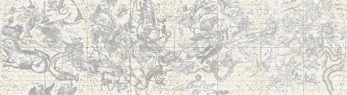 R16922 Star Map White Play Mural by Rebel Walls