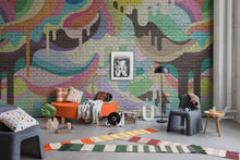 R16941 Dripping Rainbow Play Mural by Rebel Walls
