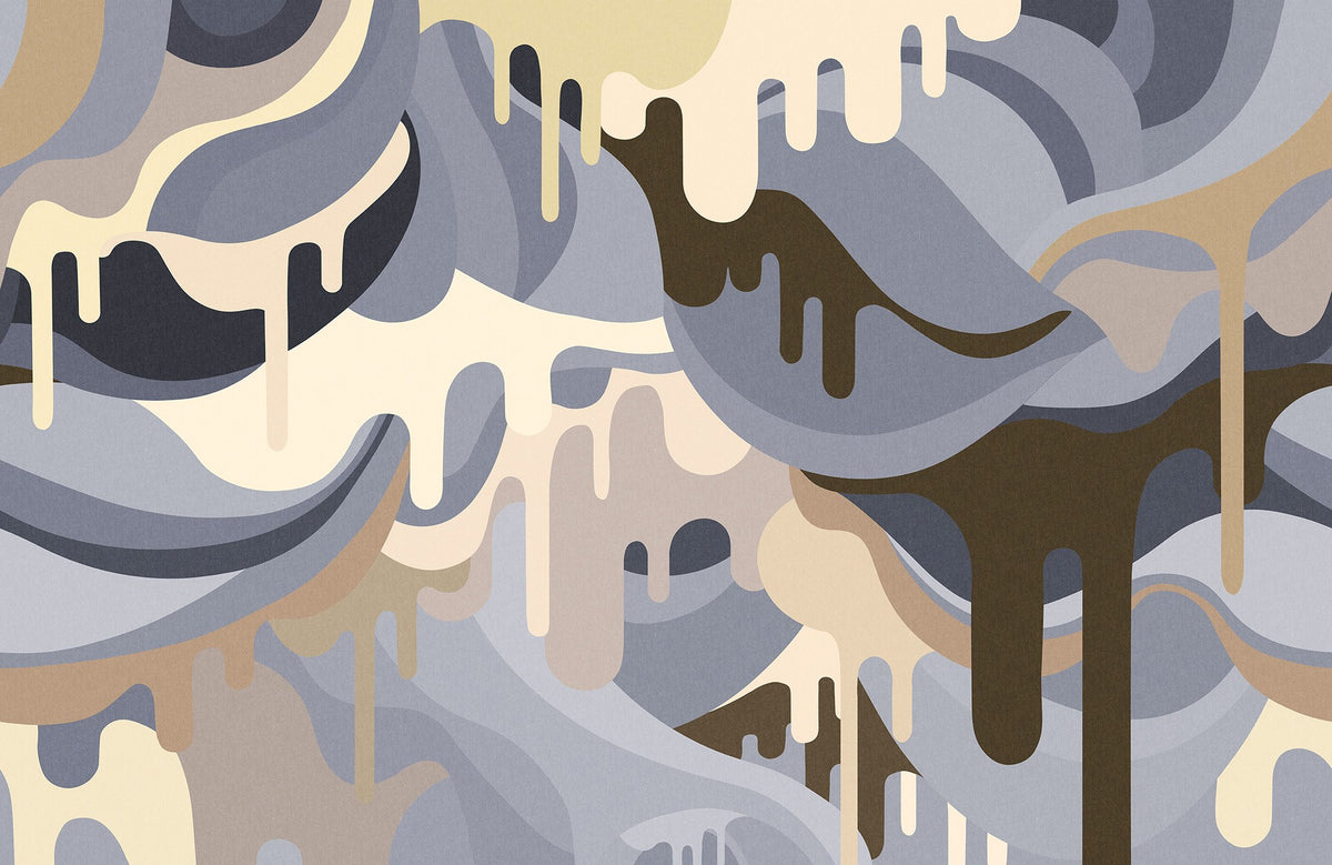 R16942 Dripping Rainbow Beach Play Mural by Rebel Walls