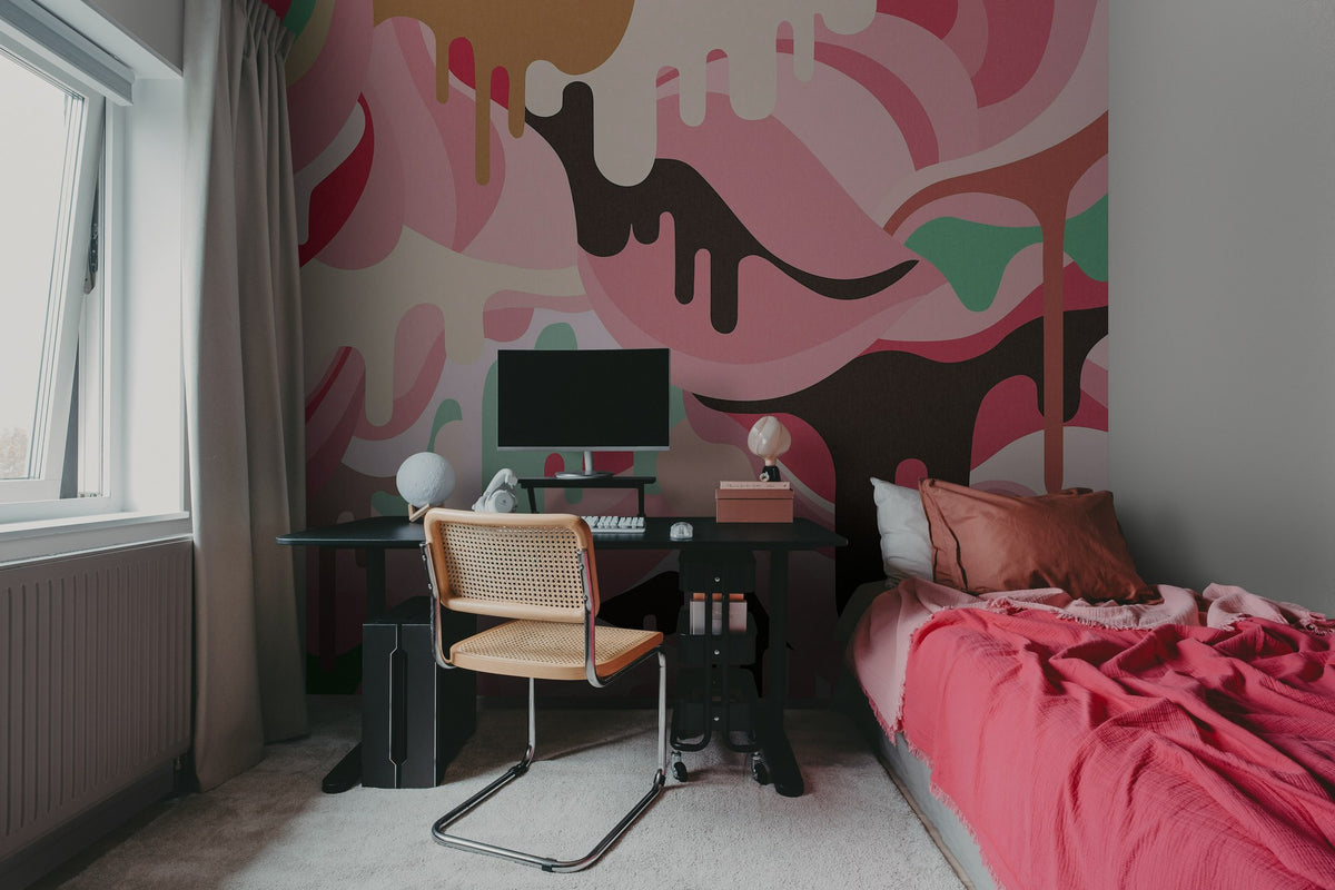 R16943 Dripping Rainbow Marshmallow Play Mural by Rebel Walls