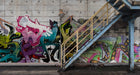 R16961 Stairway Graffiti Play Mural by Rebel Walls