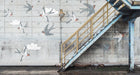 R16962 Stairway Graffiti Swallow Play Mural by Rebel Walls