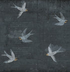 R16972 Concrete Art Night Swallow Play Mural by Rebel Walls