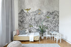 R16991 Dinosaur Mountain Pops Mural by Rebel Walls