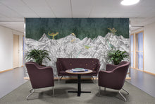 R16992 Dinosaur Mountain Nightfall Pops Mural by Rebel Walls