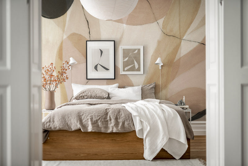 R17021 Asana Dusty Pink Re:Create Mural by Rebel Walls