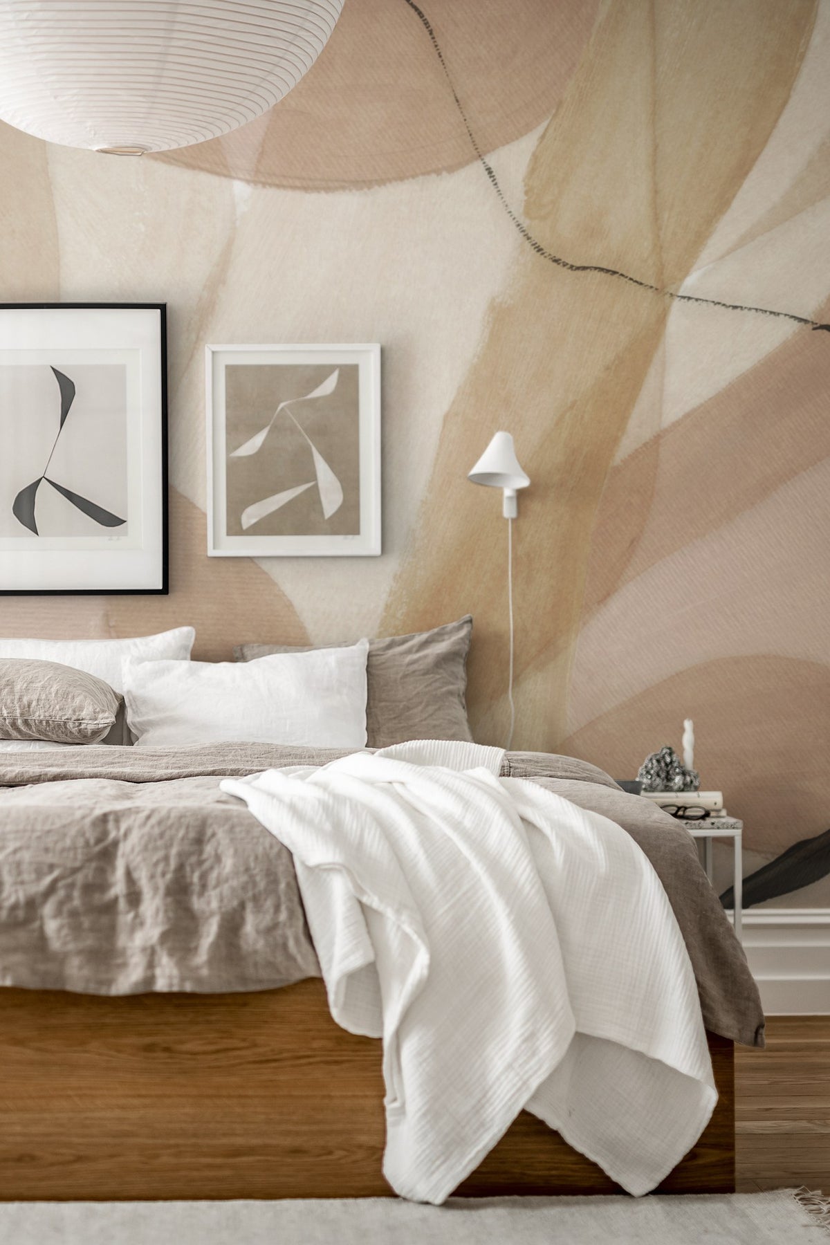 R17021 Asana Dusty Pink Re:Create Mural by Rebel Walls