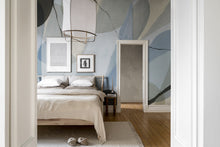 R17022 Asana Ocean Blue Simplicity Mural by Rebel Walls
