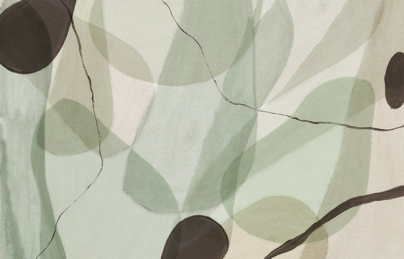 R17023 Asana Green Simplicity Mural by Rebel Walls