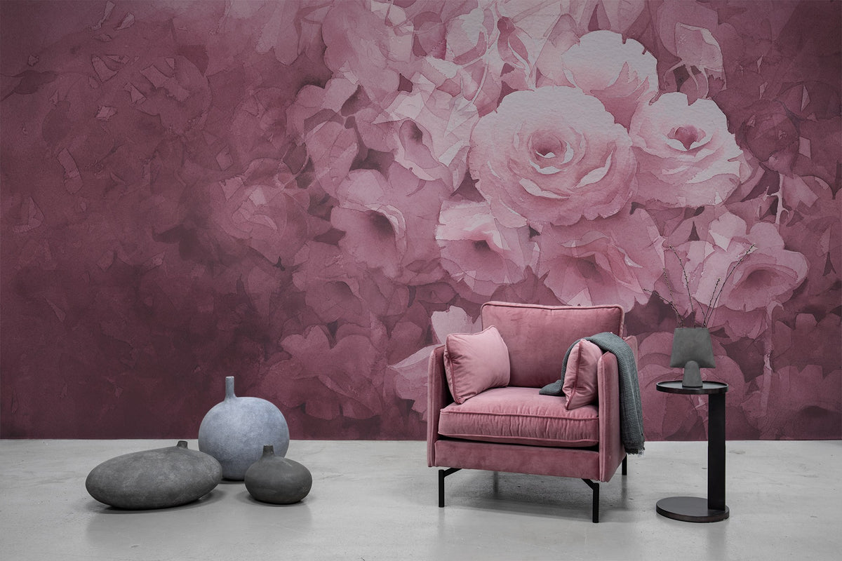 R17071 Harmony Fuchsia Re:Create Mural by Rebel Walls
