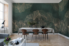 R17093 Opulence Jade Well-Being Mural by Rebel Walls