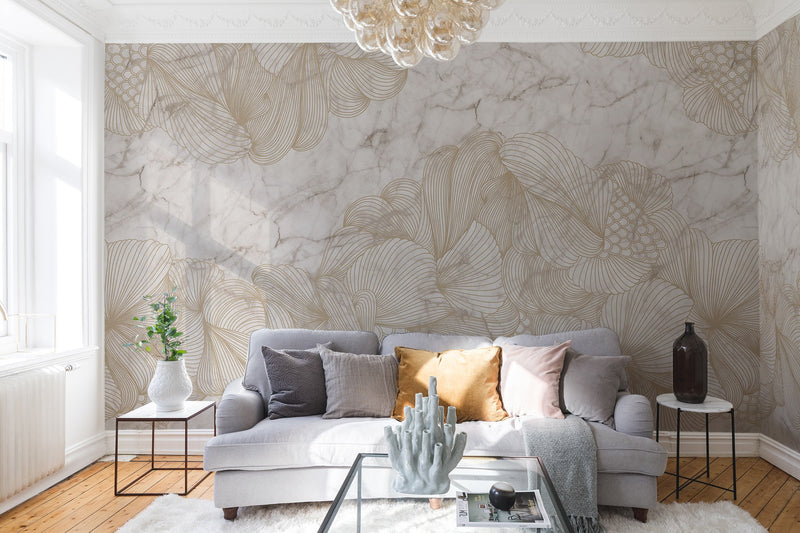 R17094 Opulence Marble Well-Being Mural by Rebel Walls