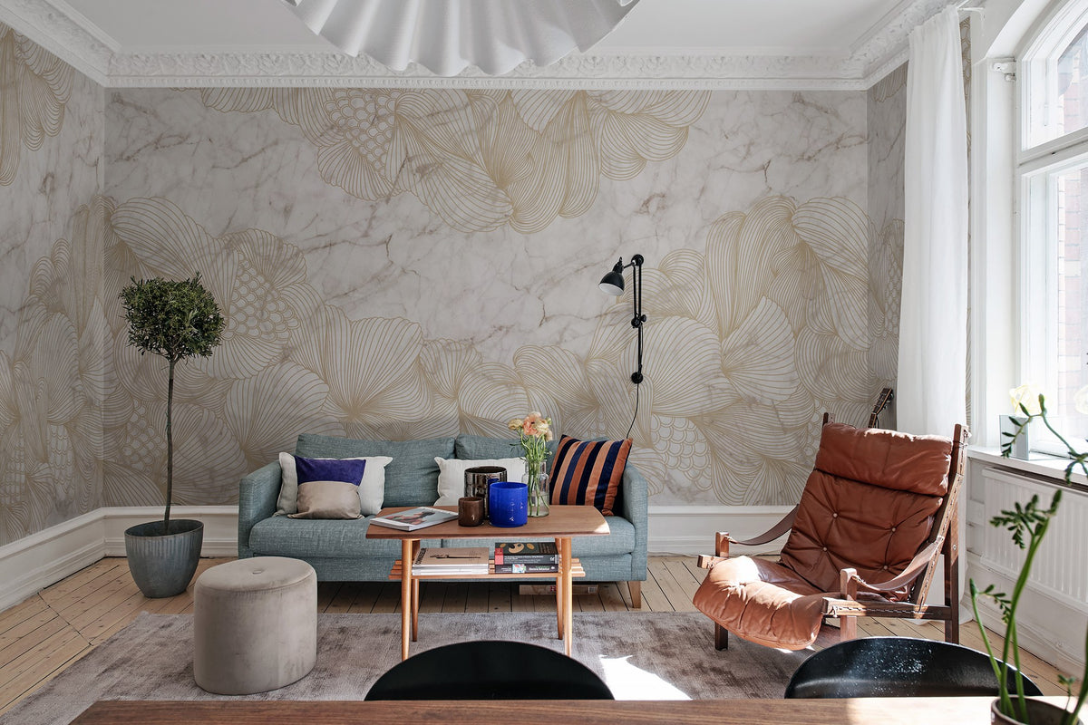 R17094 Opulence Marble Well-Being Mural by Rebel Walls