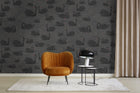 R17121 Cygne Noir Moss & Coral Mural by Rebel Walls