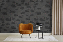 R17121 Cygne Noir Moss & Coral Mural by Rebel Walls
