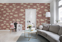 R17122 Cygne Rose Well-Being Mural by Rebel Walls
