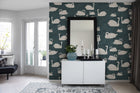 R17123 Cygne Bleu Well-Being Mural by Rebel Walls