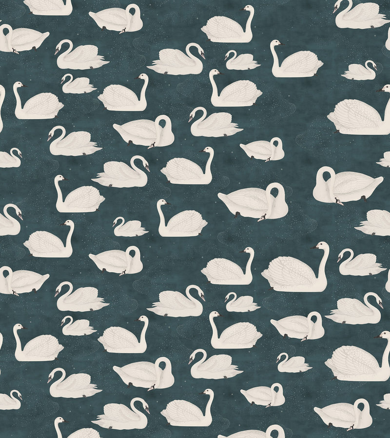 R17123 Cygne Bleu Well-Being Mural by Rebel Walls