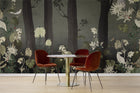 R17131 Rabbit Hole Moss Moss & Coral Mural by Rebel Walls