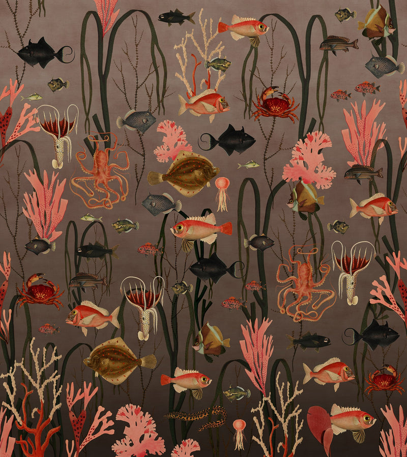 R17142 Aquatic Life Coral Moss & Coral Mural by Rebel Walls
