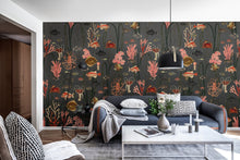 R17143 Aquatic Life Shadows Well-Being Mural by Rebel Walls