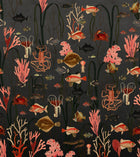 R17143 Aquatic Life Shadows Well-Being Mural by Rebel Walls
