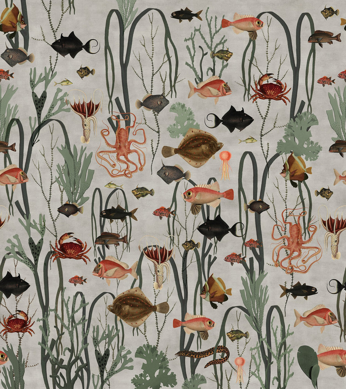 R17144 Aquatic Life Well-Being Mural by Rebel Walls