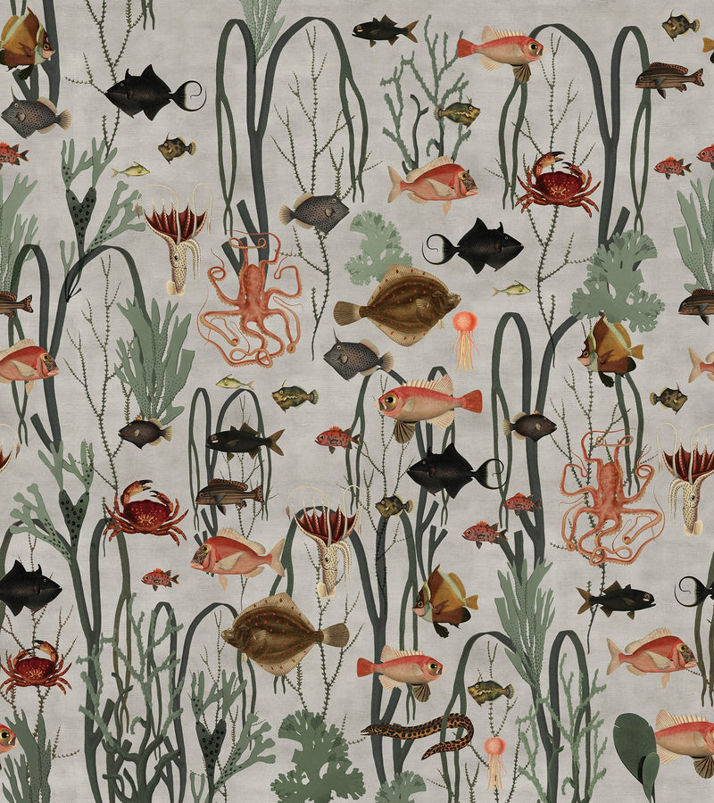 R17144 Aquatic Life Well-Being Mural by Rebel Walls