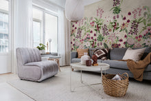 R17161 Alices Garden Moss & Coral Mural by Rebel Walls
