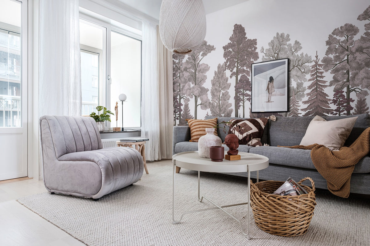 R17203 Scandinavian Bellewood Dawn Pops Mural by Rebel Walls