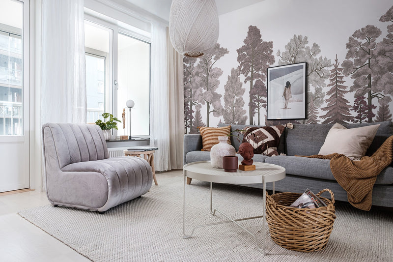 R17203 Scandinavian Bellewood Dawn Pops Mural by Rebel Walls