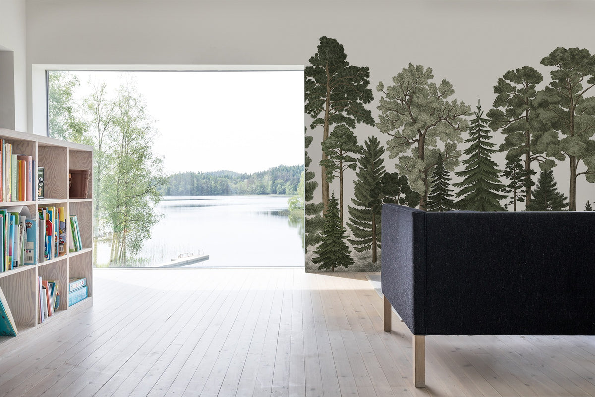 R17204 Scandinavian Bellewood Pops Mural by Rebel Walls