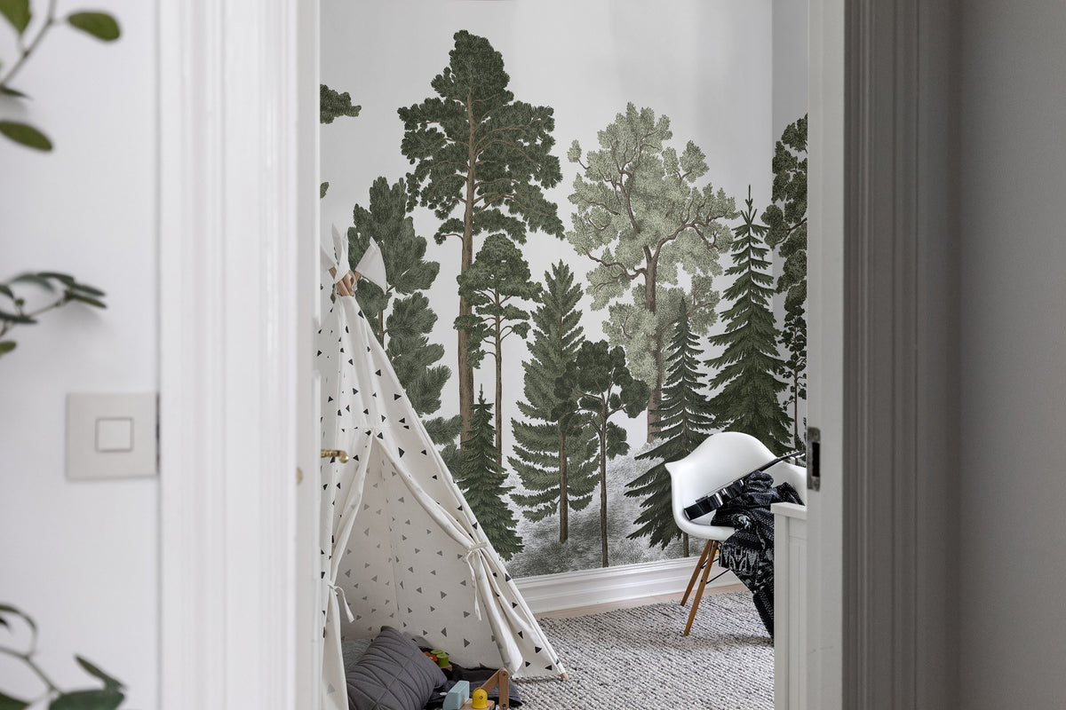R17204 Scandinavian Bellewood Pops Mural by Rebel Walls