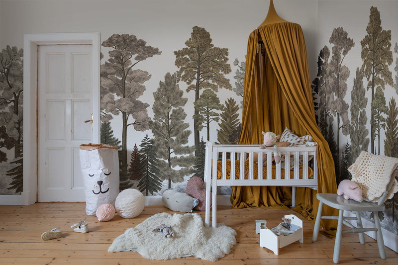 R17205 Scandinavian Bellewood Fall Pops Mural by Rebel Walls