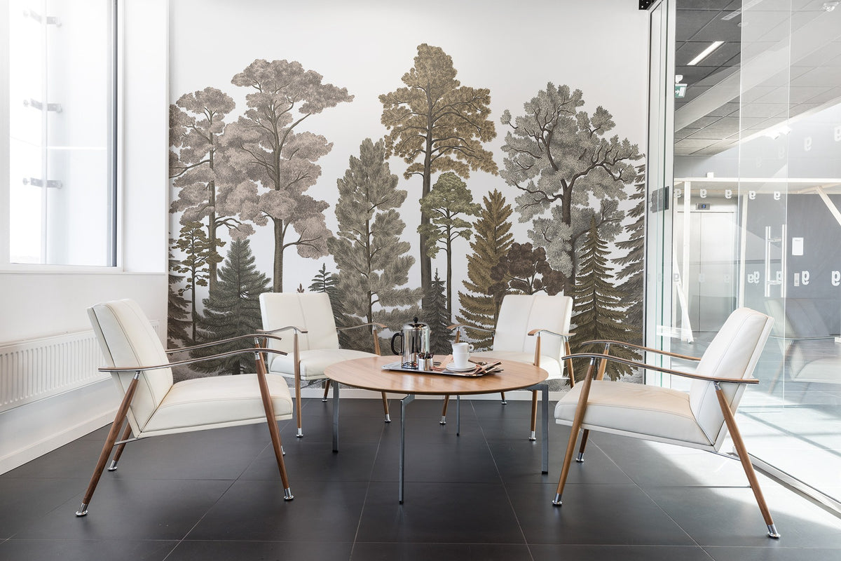 R17205 Scandinavian Bellewood Fall Pops Mural by Rebel Walls