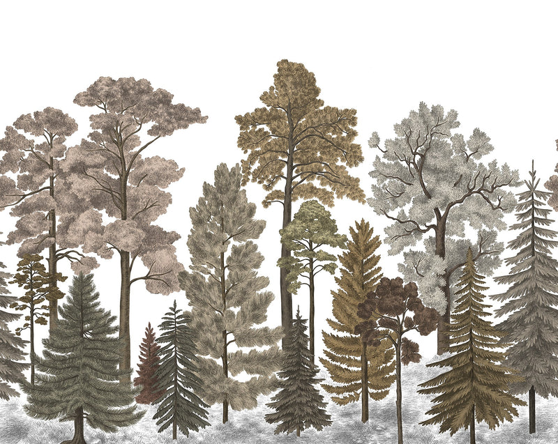 R17205 Scandinavian Bellewood Fall Pops Mural by Rebel Walls