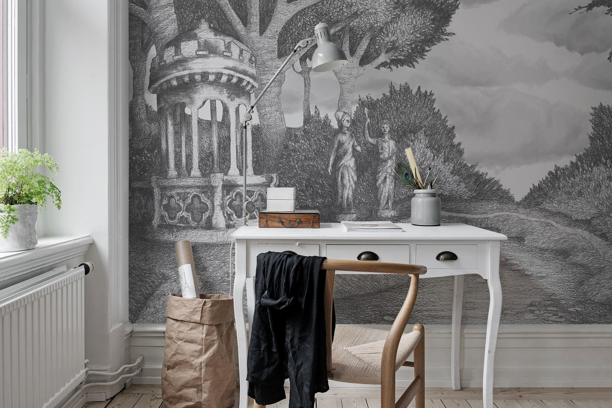 R17241 Victorias Garden Well-Being Mural by Rebel Walls