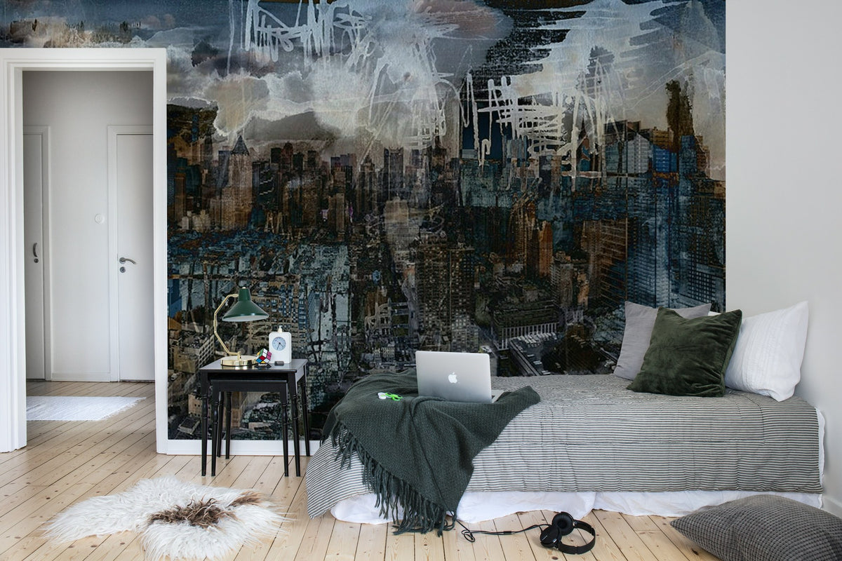 R17261 Dystopia Reality Escape Mural by Rebel Walls