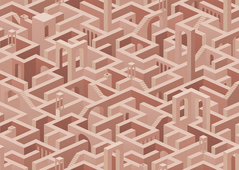R17302 Metropolis Maze Reality Escape Mural by Rebel Walls