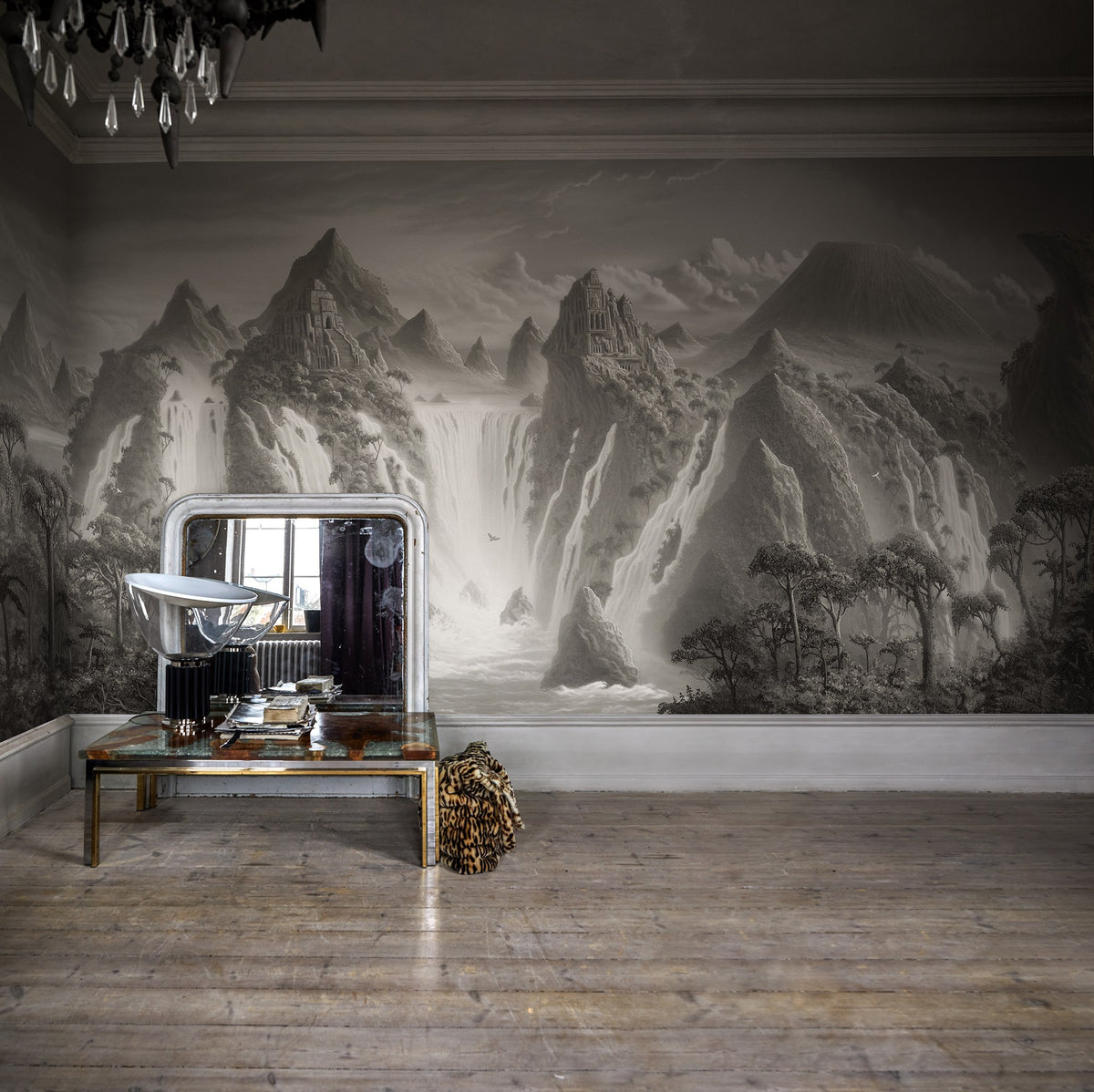 R17353 Fantasy World Vintage Scenery Mural by Rebel Walls