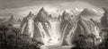 Fantasy World Vintage Scenery Mural by Rebel Walls