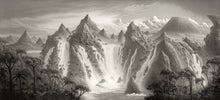 R17353 Fantasy World Vintage Scenery Mural by Rebel Walls