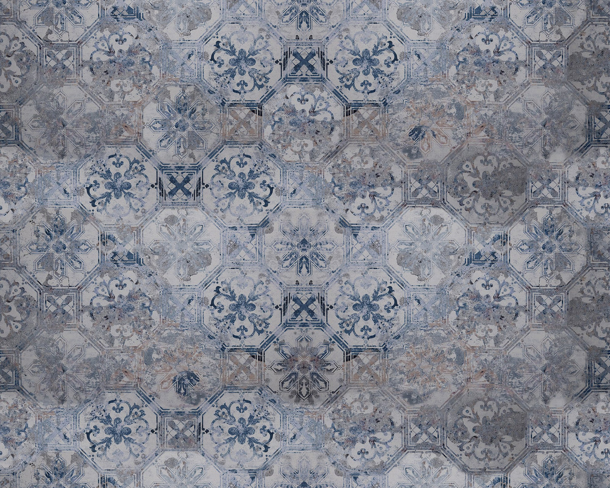 R17381 Oriental Tiles Scenery Mural by Rebel Walls