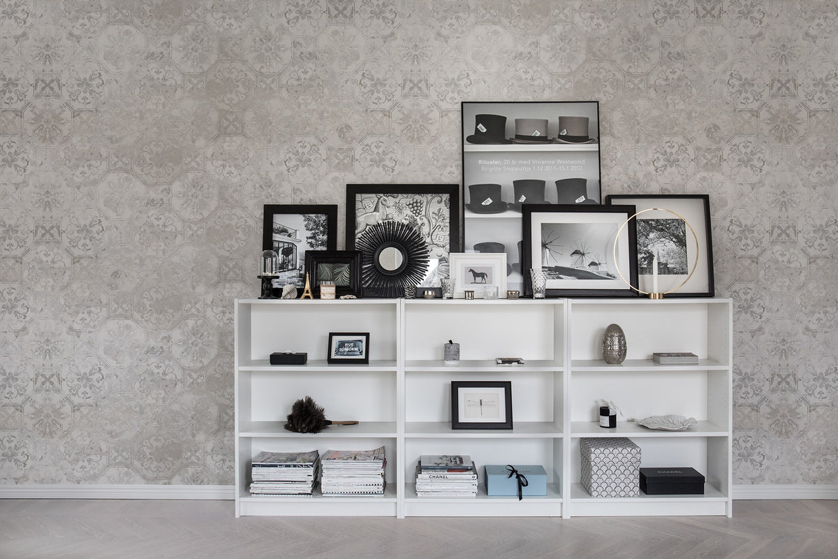 R17382 Oriental Tiles Sand Scenery Mural by Rebel Walls